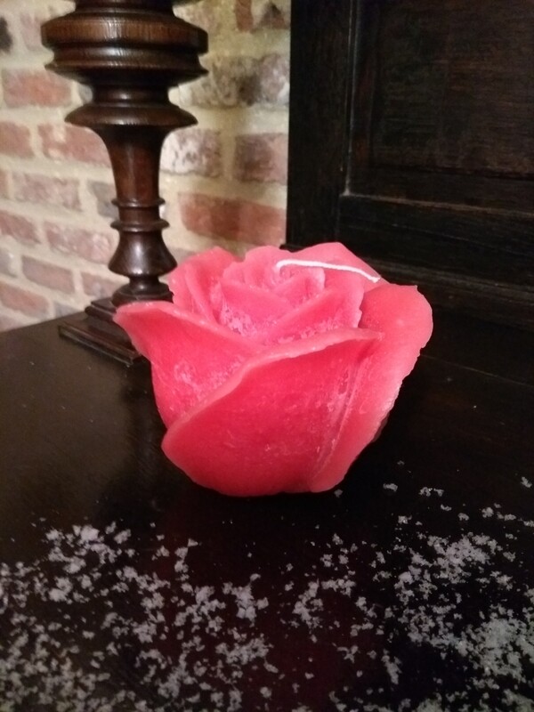 Kaars roos groot rood