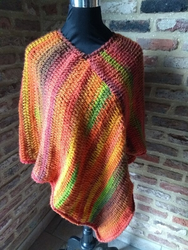 Poncho Herfstkleuren