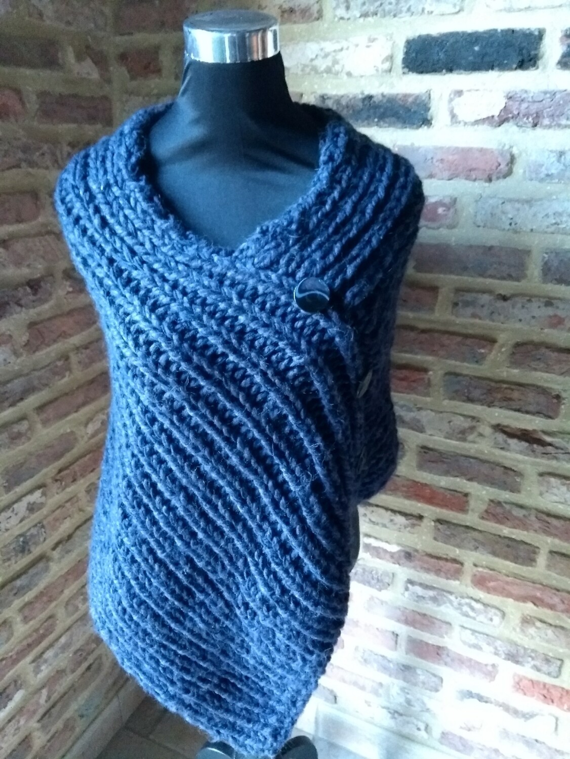 Poncho Blauw