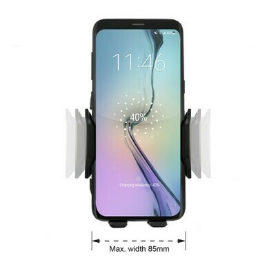 Automatisch instelbare smartphonehouder
en draadloze oplader!