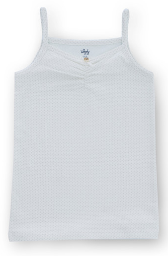 Woody - singlet, grijze dots , Basis ondergoed