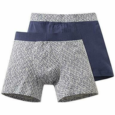 Schiesser - Jongens boxers 2-pack - grijs/blauw