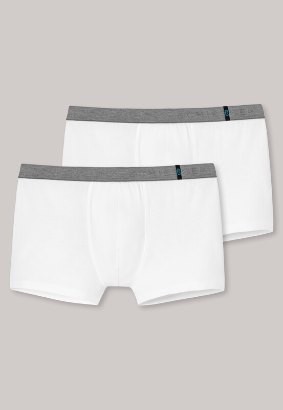 Schiesser - Short 2-pack wit - 95/5