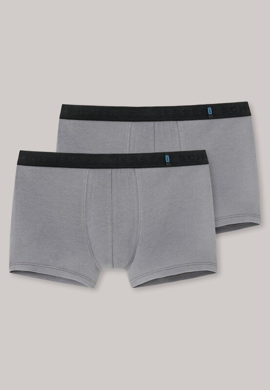 Schiesser - Short 2-pack grijs - 95/5