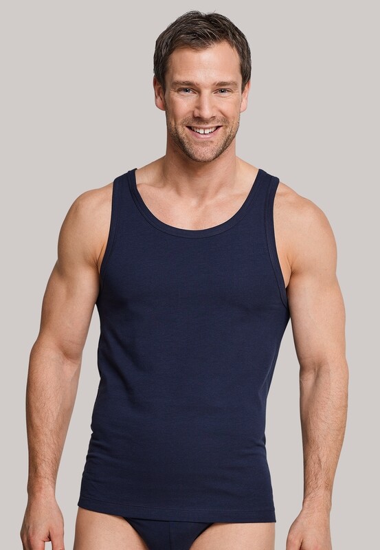 Schiesser - Onderhemd Urban Original - Donkerblauw