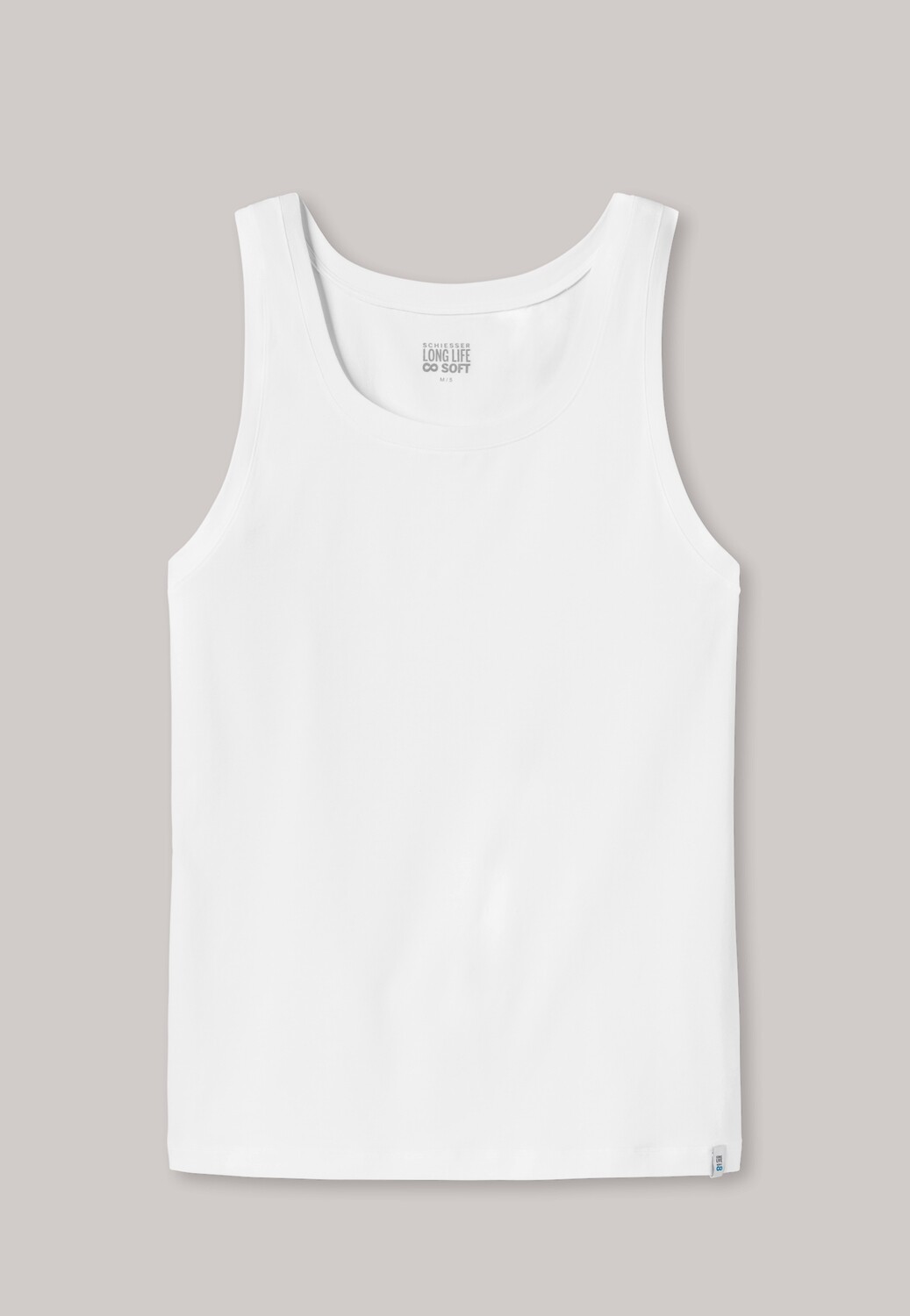 Schiesser - Shirt mouwloos wit - Long Life Soft