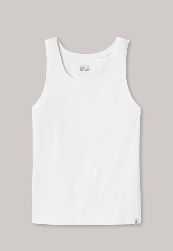 Schiesser - Shirt mouwloos wit - Long Life Soft