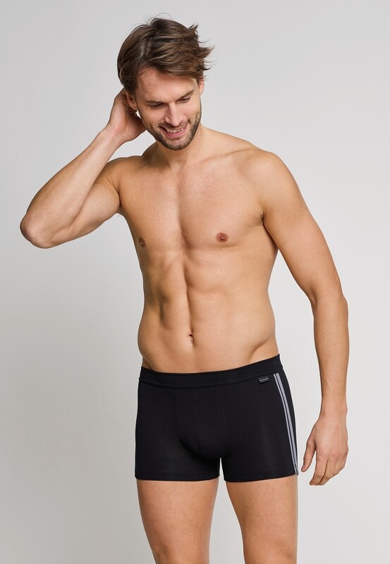 Schiesser - Short 2-pack zwart - Cotton Essentials