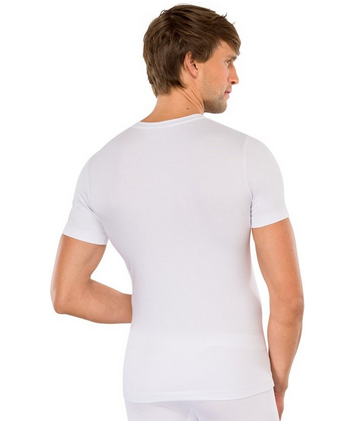 Schiesser -  Long Life Cotton Heren Ondershirt - ZWART