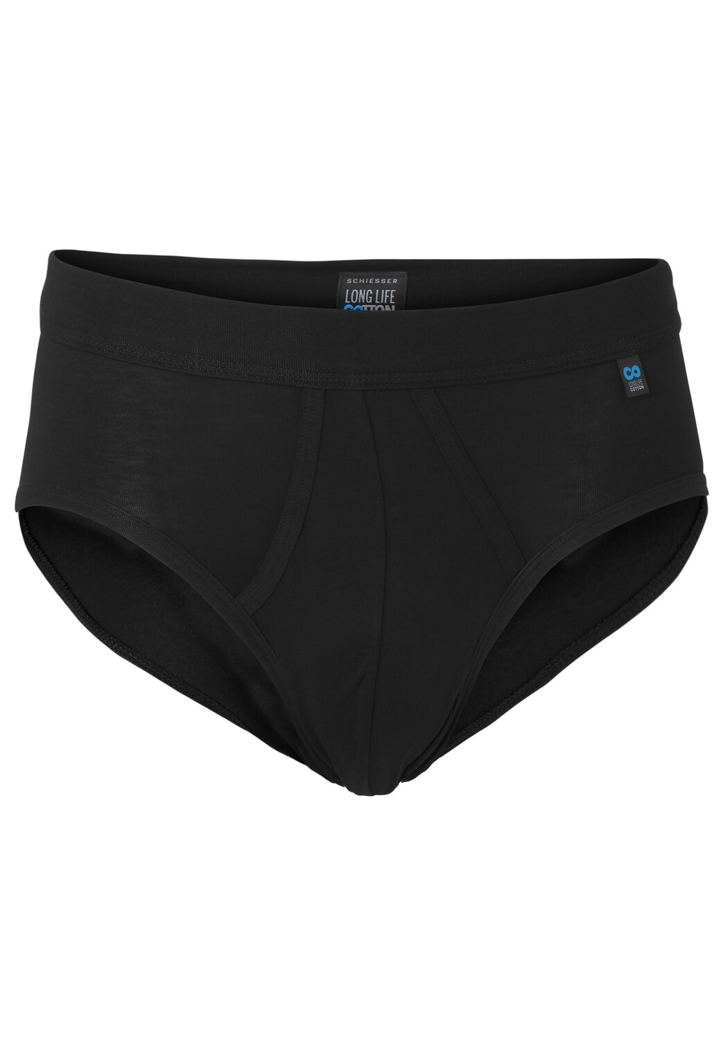 Schiesser - Long Life Cotton sportslip - zwart