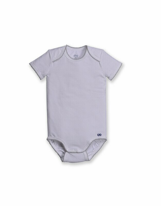 WOODY - Body korte mouw pink-dots-all-over