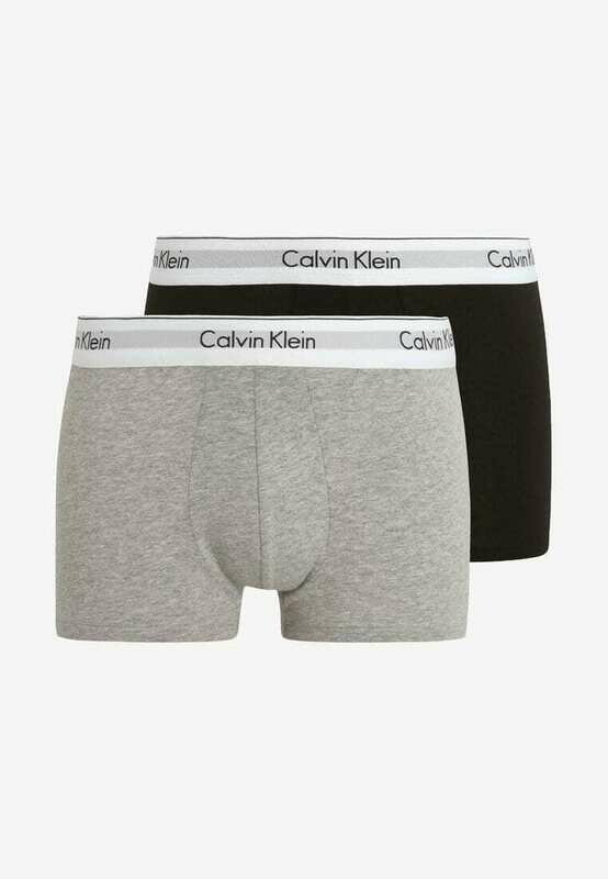 Calvin Klein - 2-pack Boxers Modern Cotton Stretch - grijs/zwart