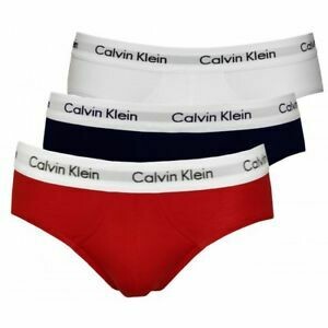 Calvin Klein - 3-pack Hip Brief - Wit/Rood/Blauw