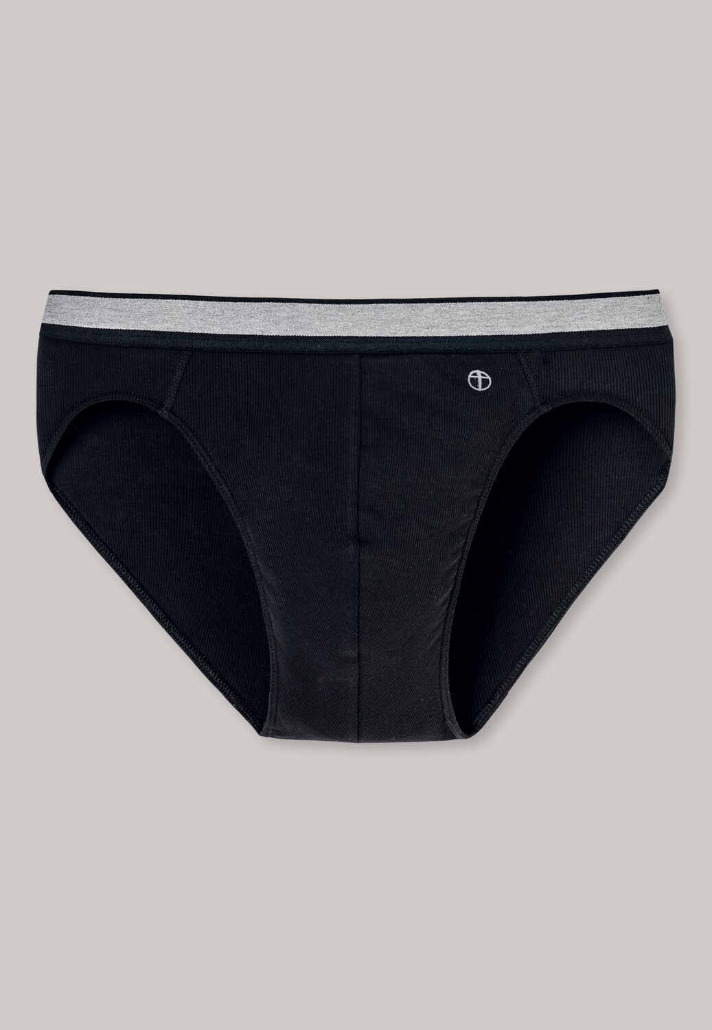 Schiesser - Rioslip dubbelrib zwart