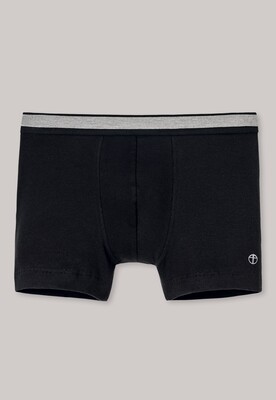 Schiesser - Short dubbelrib zwart