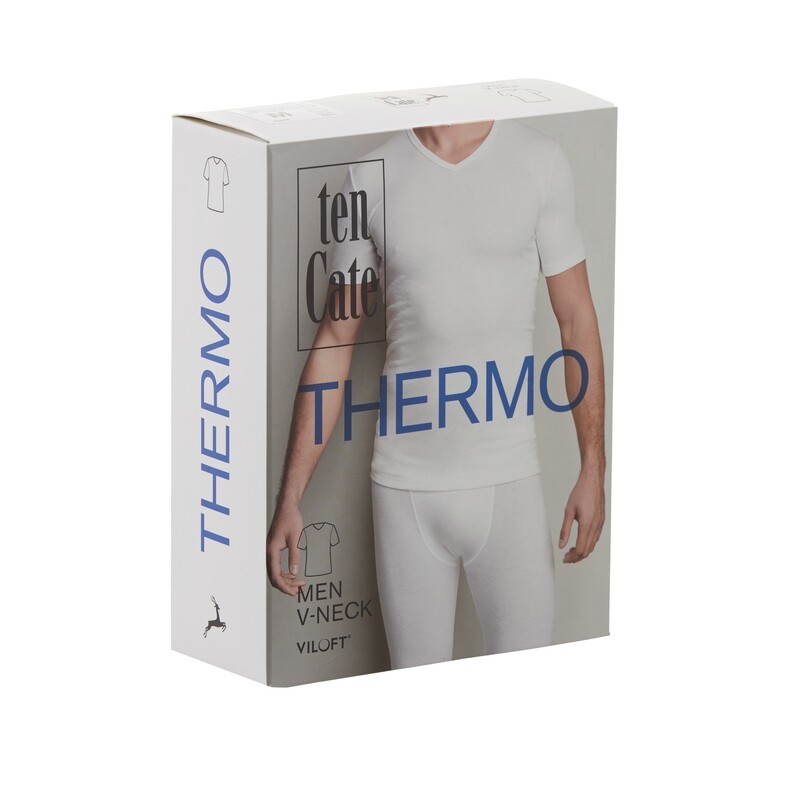 TEN CATE Heren Thermo V-shirt wit