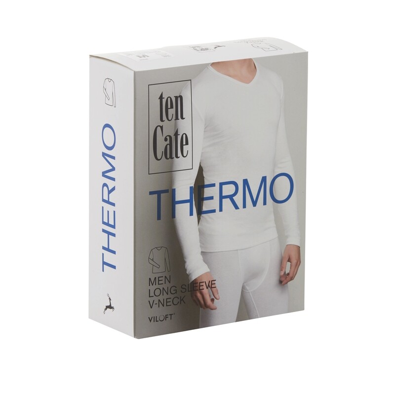 TEN CATE Heren Thermo V-shirt wit