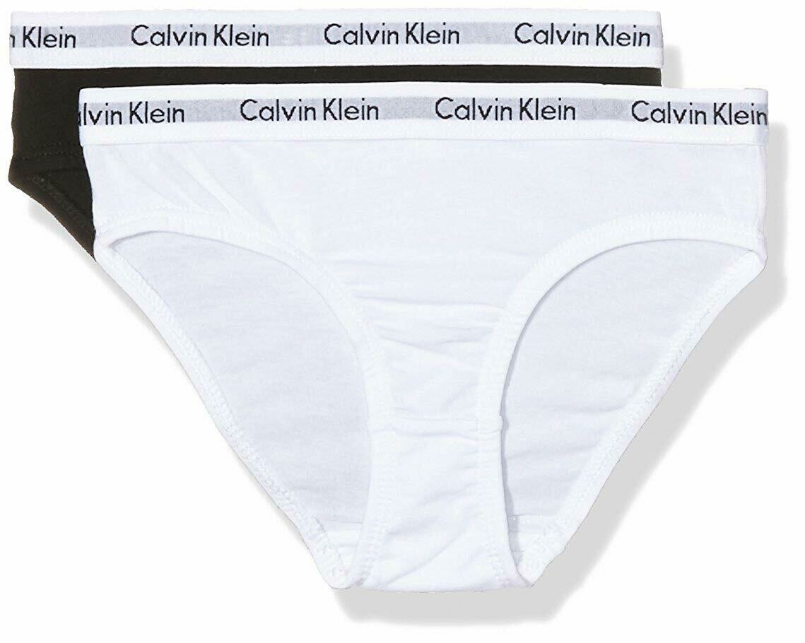 Calvin Klein Girls slips (2-pack) wit en zwart