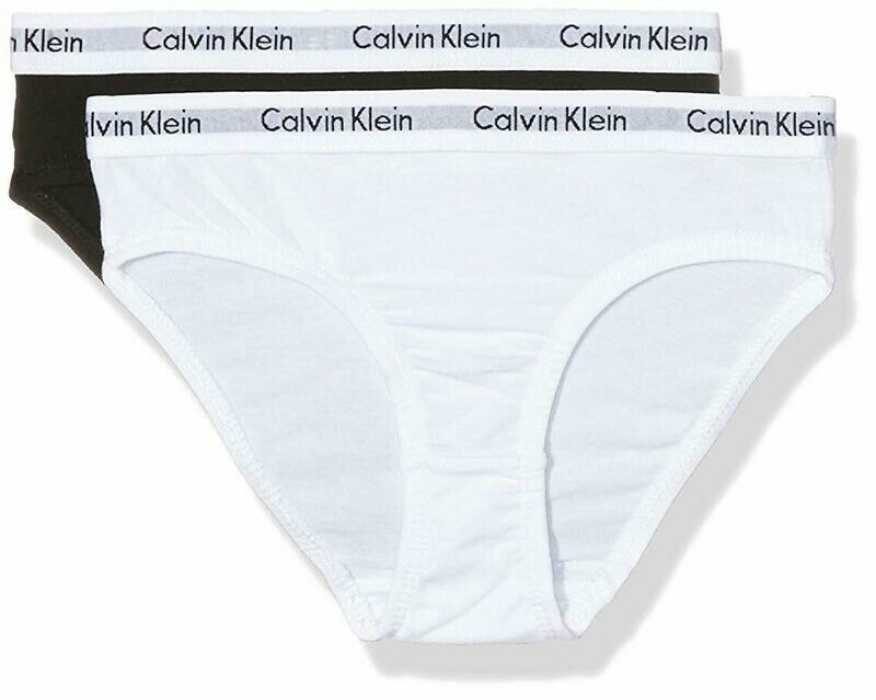 Calvin Klein Girls slips (2-pack) wit en zwart