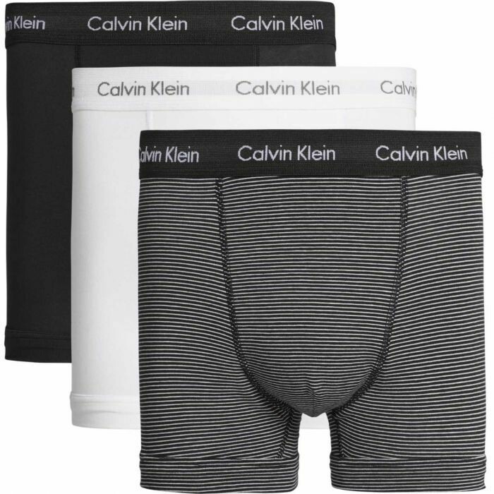 Calvin Klein - 3-pack Boxers - wit/zwart gestreept