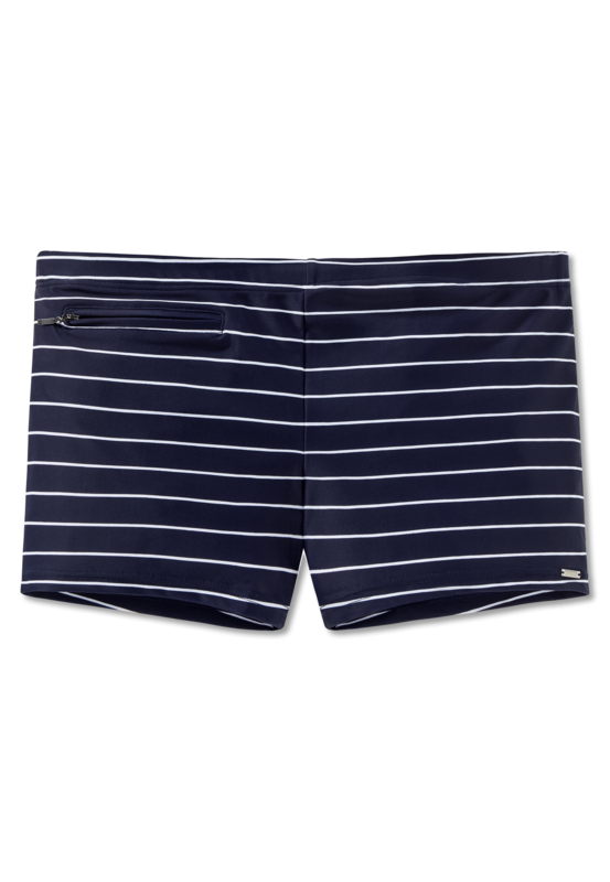 Schiesser heren zwemshort blauw gestreept