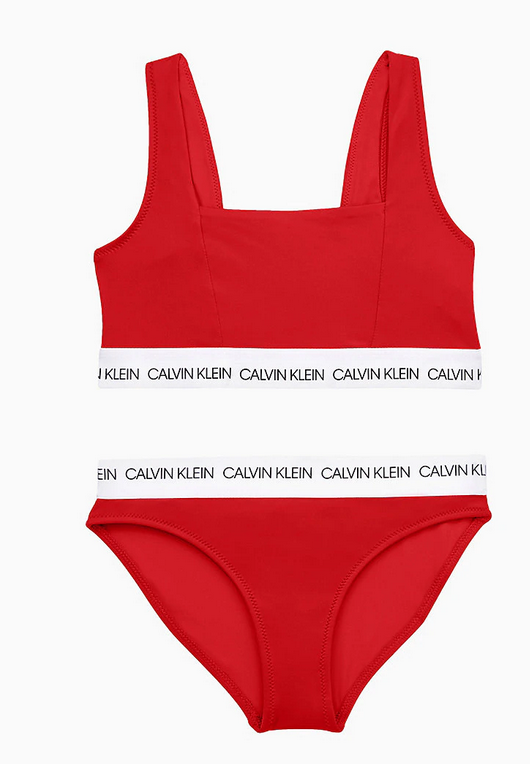 Calvin Klein - Bralette bikini - Rood -