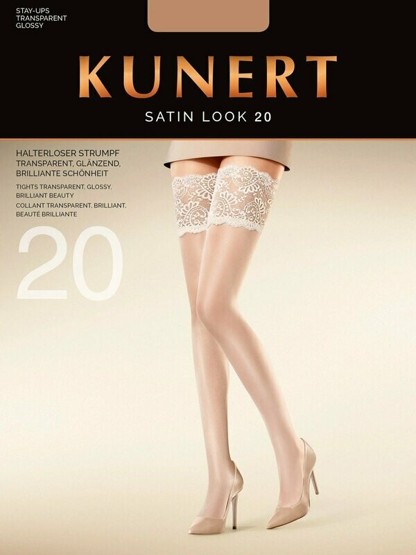 Kunert - Satin Look 20 Stay-Up - Cashmere