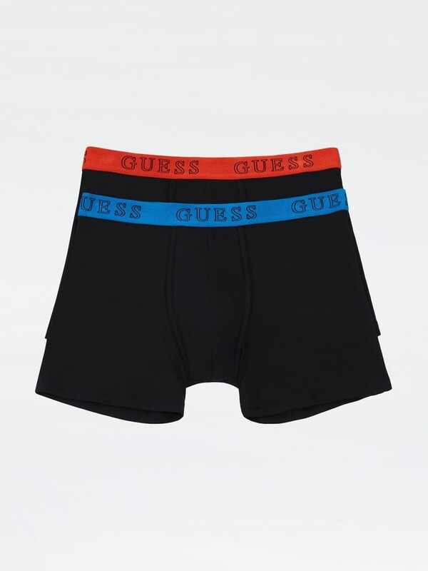 Guess - 2-pack Boxers - Zwart met rood/blauw