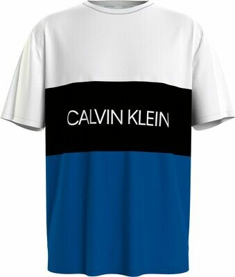 Calvin Klein - Heren T-Shirt - Blauw/Zwart/Wit -