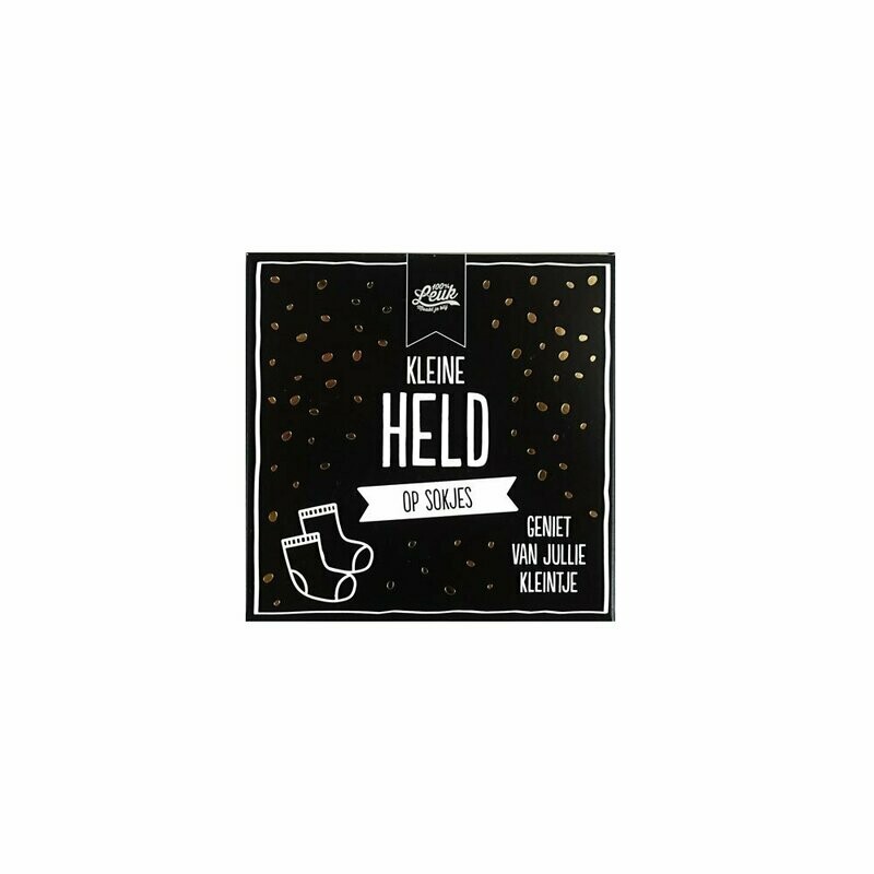100%Leuk - Baby – Kleine held op sokjes