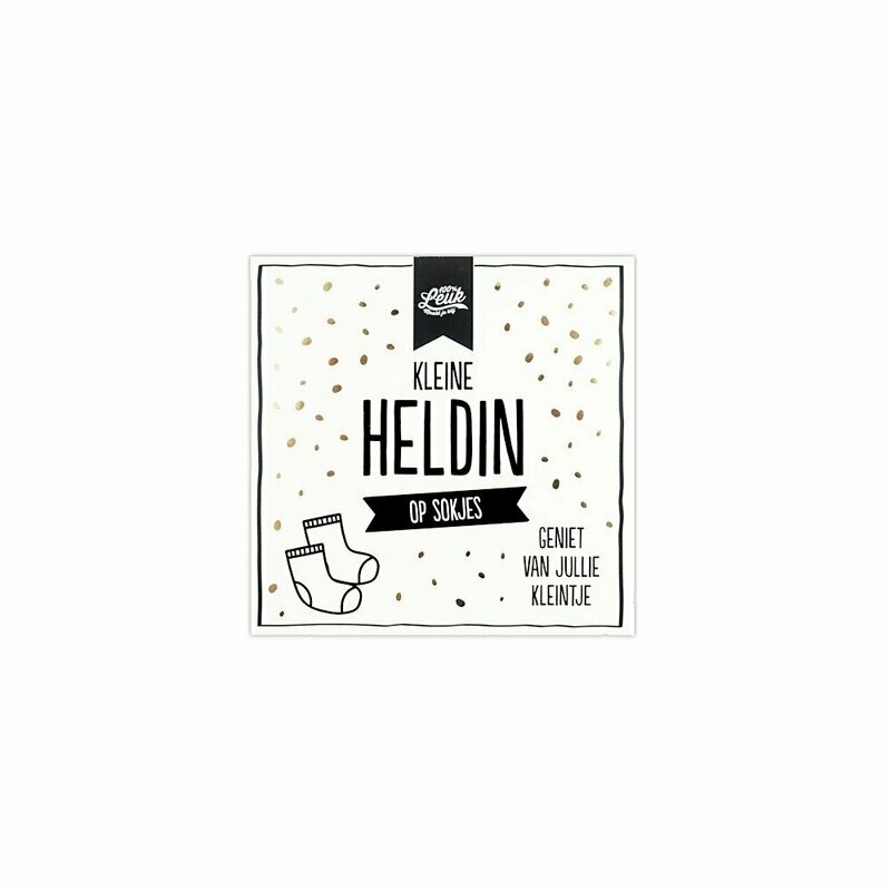 100%Leuk - Baby – Baby – Kleine heldin op sokjes