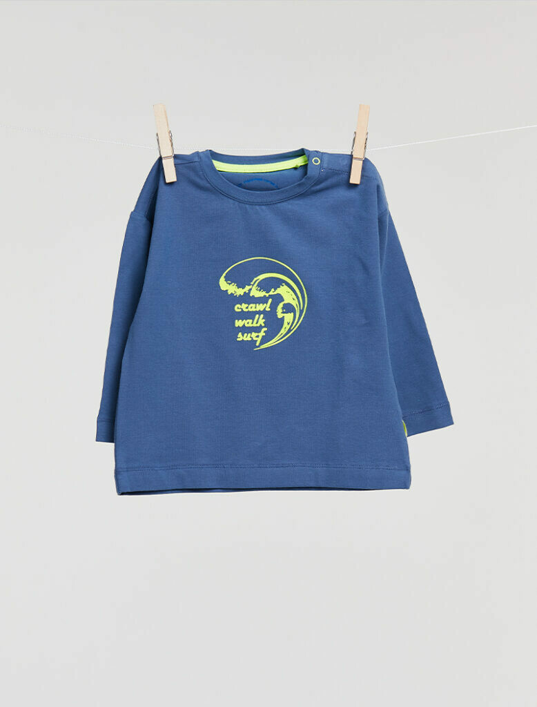 Billie-Ray x Woody - Unisex Shirt met lange mouwen - Blauw*