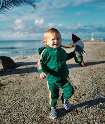 Billie-Ray x Woody - Sweatpants in velour - green