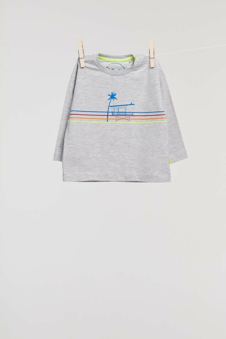 Billie-Ray x Woody - Unisex T-Shirt met lange mouwen - Grijs*