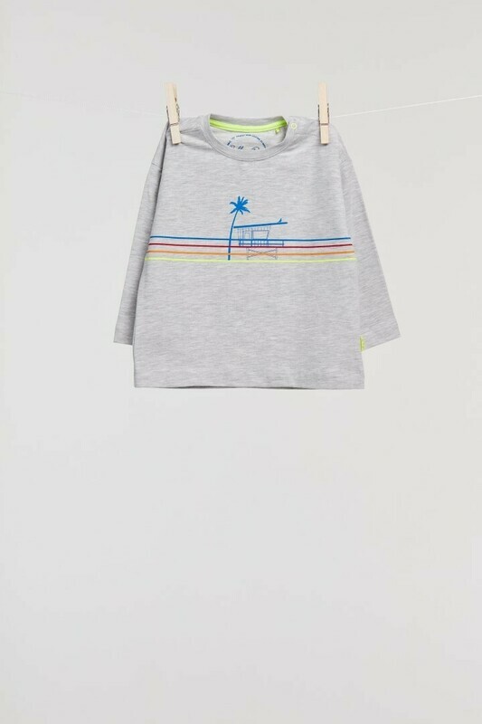 Billie-Ray x Woody - Unisex T-Shirt met lange mouwen - Grijs*