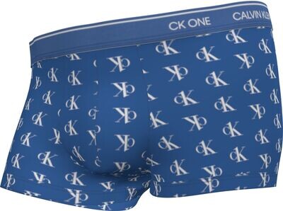 Calvin Klein - Low Rise Trunk - Blauw met logo *