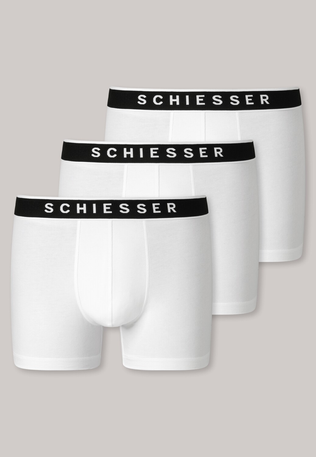 Schiesser - 3-pack Herenboxers 95/5 - Wit