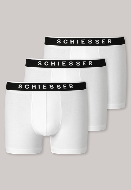 Schiesser - 3-pack Herenboxers 95/5 - Wit
