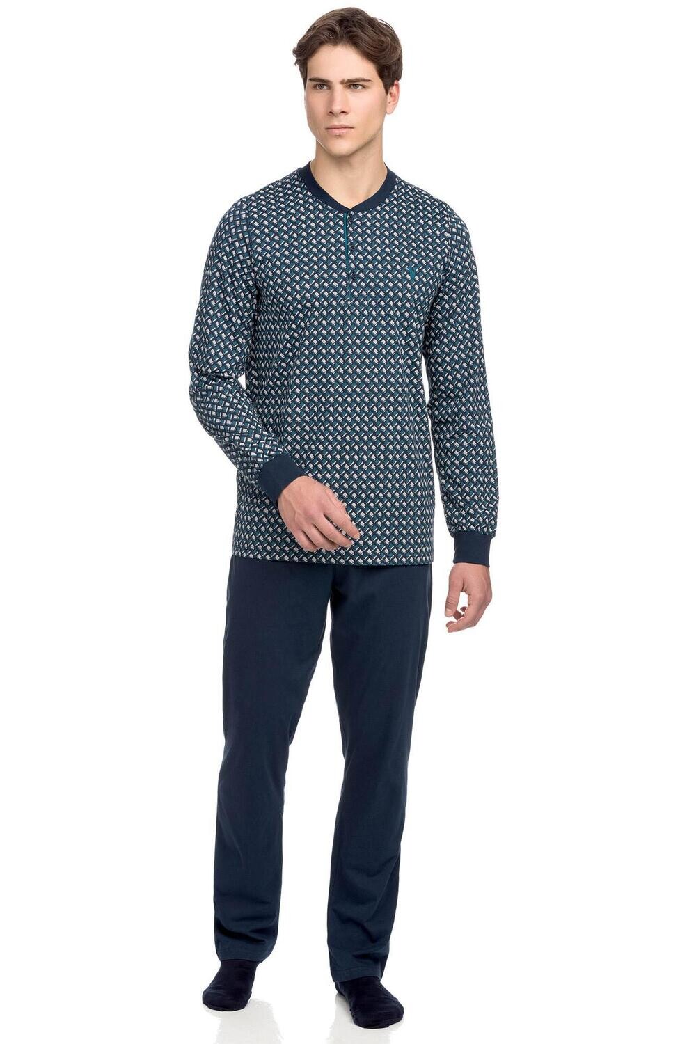 Vamp - Heren Pyjama - Donkerblauw