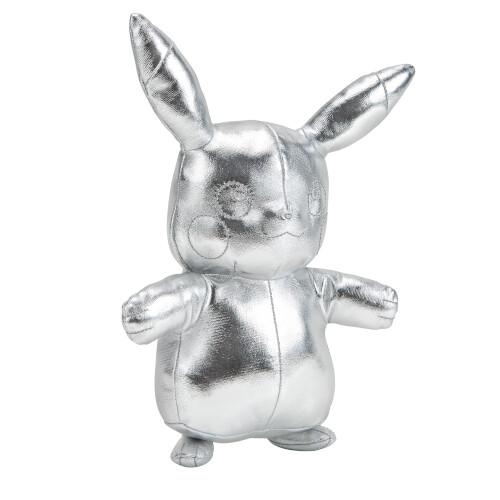 Pokemon - 25 Jaar Pokemon Zilveren Pluche 20cm - Pikachu