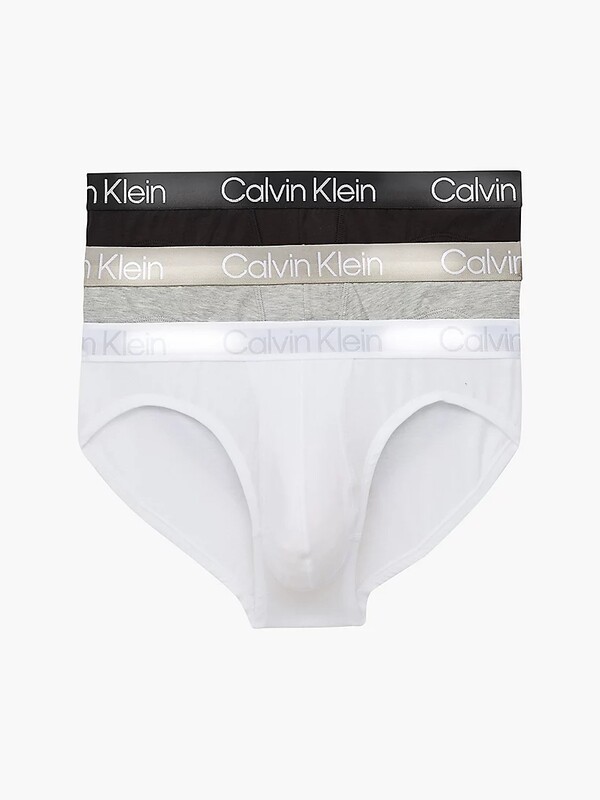Calvin Klein - 3-pack herenslips - Wit/Grijs/Zwart