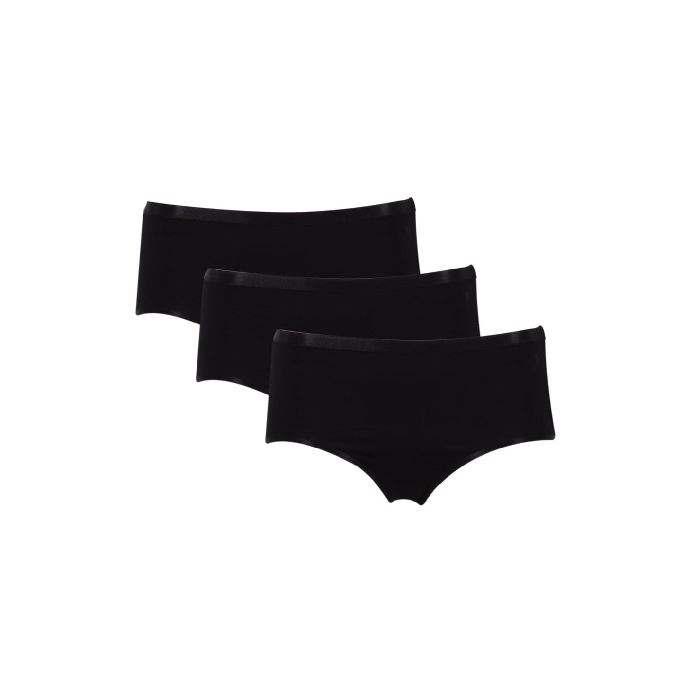 Woody - Pure Essential - Comfort slip 3-pack - zwart