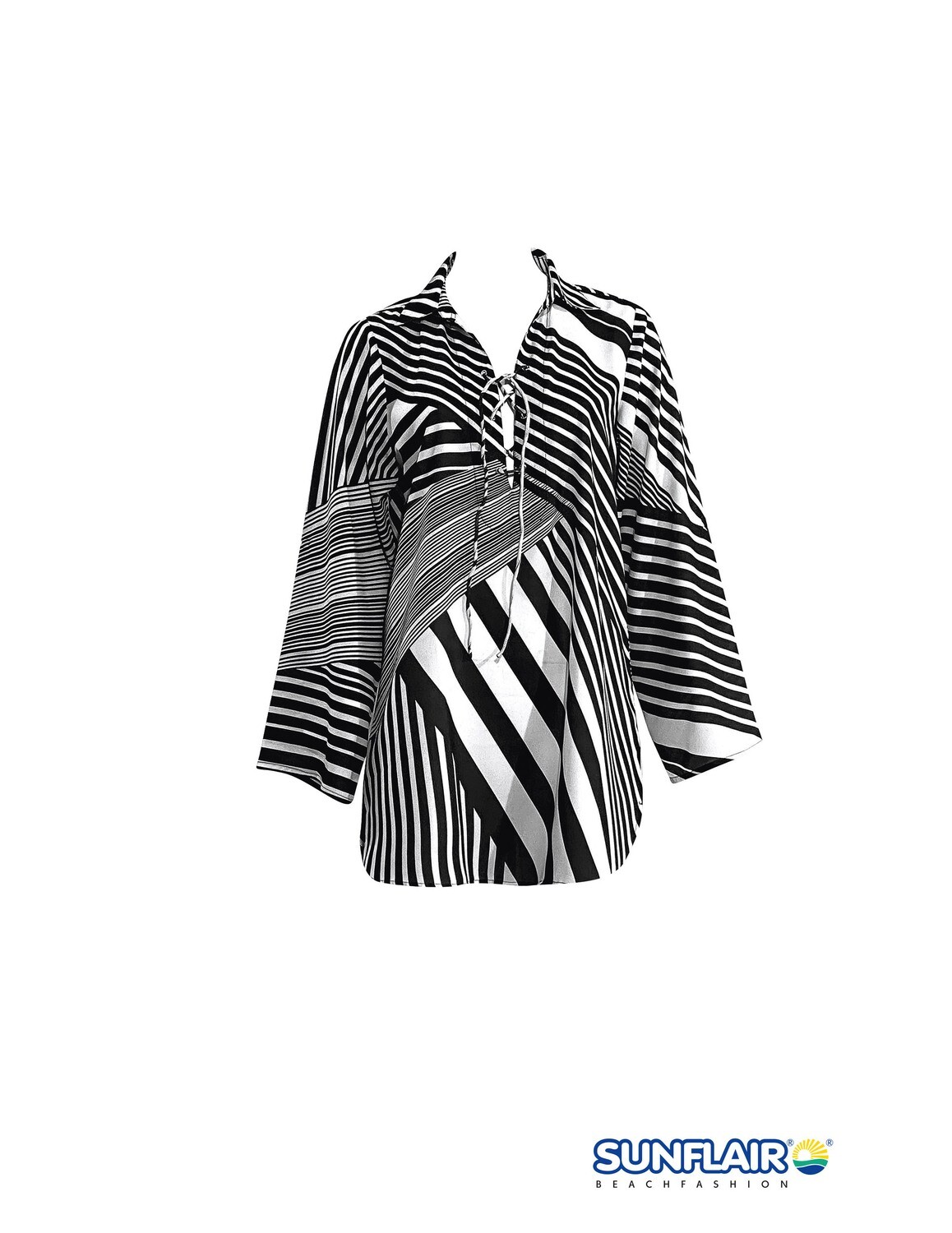 Sunflair - Blouse - Zwart/Wit -
