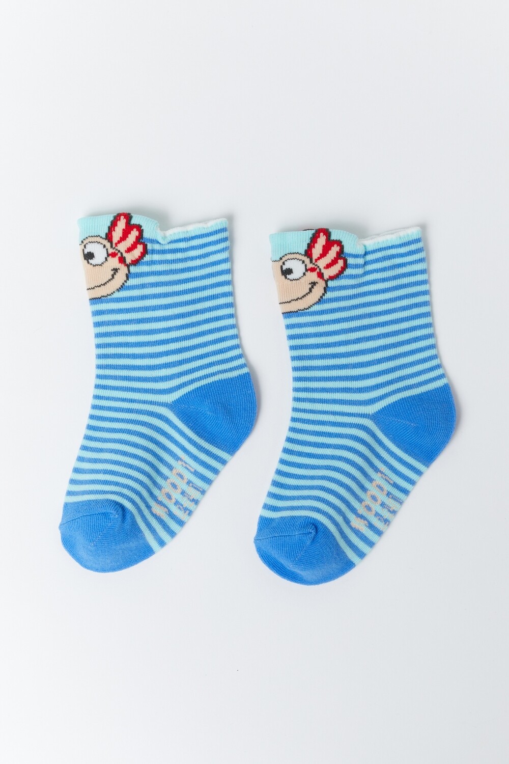 Woody - Baby Kousen Duopack Axolotl - Blauw