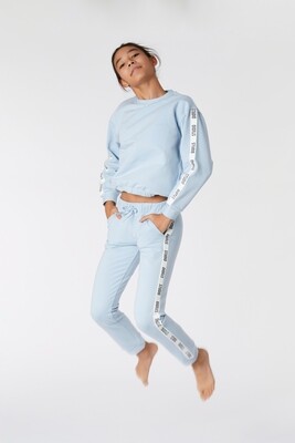 Woody - Meisjes/dames joggingsbroek  Lichtblauw