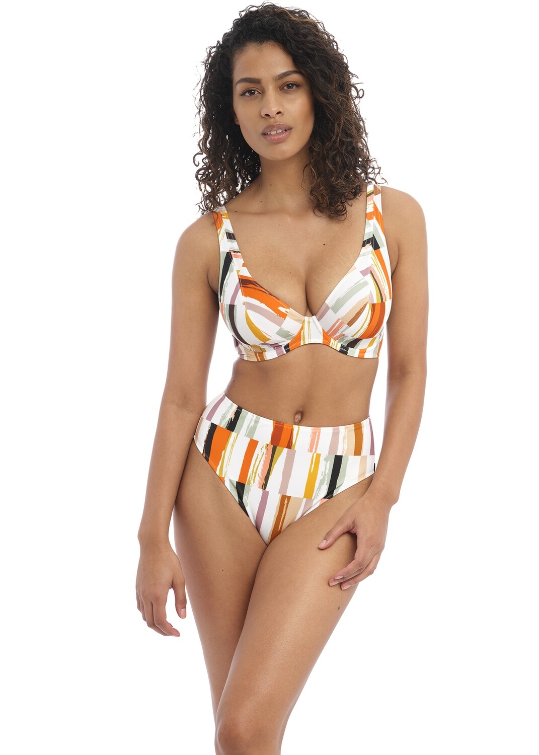 Freya Swimwear - UW High Apex Bikini Top + High Waist Bikini Brief &quot;Shell Island&quot; -