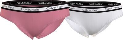 Calvin Klein - Meisjesslips - 2 Pack - Pink/white
