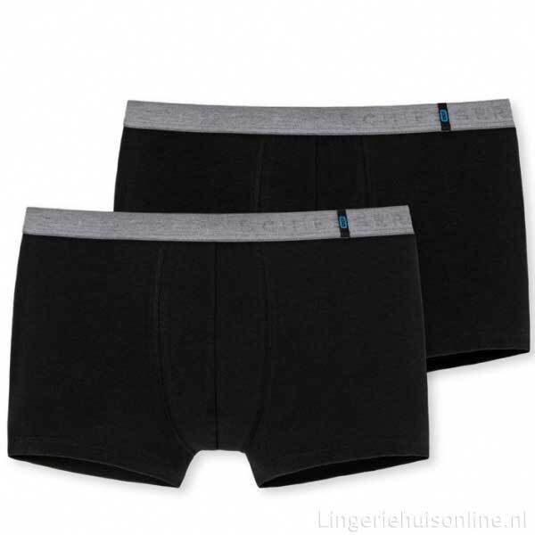 Schiesser - Short 2-pack Zwart - 95/5