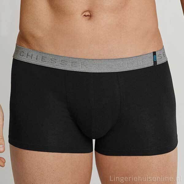 Schiesser - Short 2-pack Zwart - 95/5