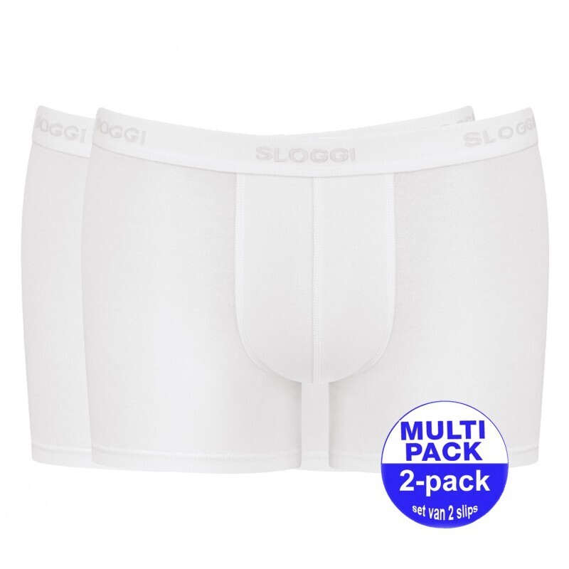 Sloggi - 24/7 Natural Cotton Shorts Duopack - Wit